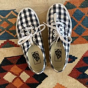 Gingham Vans Authentic